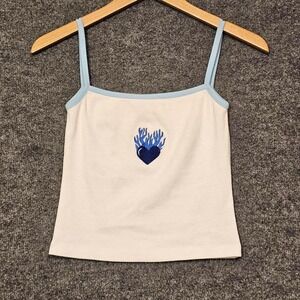 intage Y2K‎ Limited too White Baby Tank crop top